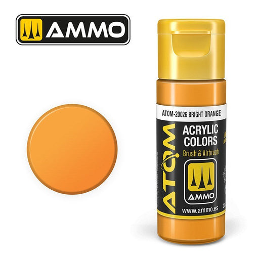 AMMO by Mig Jimenez ATOM-20026 Atom Color Bright Orange 20ml (8938431709421)