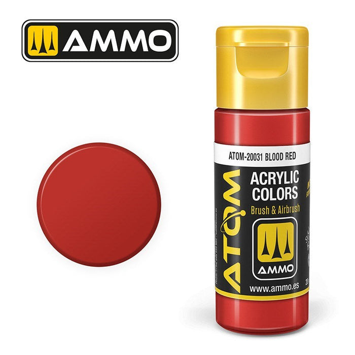 AMMO by Mig Jimenez ATOM-20031 Atom Color Blood Red 20ml