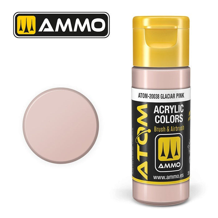 AMMO by Mig Jimenez ATOM-20038 Atom Color Glacier Pink 20ml