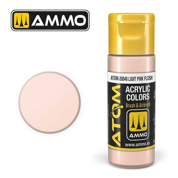 AMMO by Mig Jimenez ATOM-20040 Atom Color Light Pink Flesh 20ml