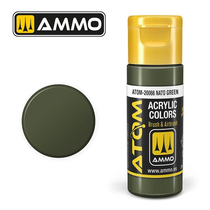 AMMO by Mig Jimenez ATOM-20066 Atom Color Nato Green 20ml