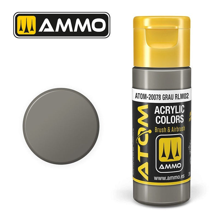 AMMO by Mig Jimenez ATOM-20078 Atom Color Grau Rlm02 20ml