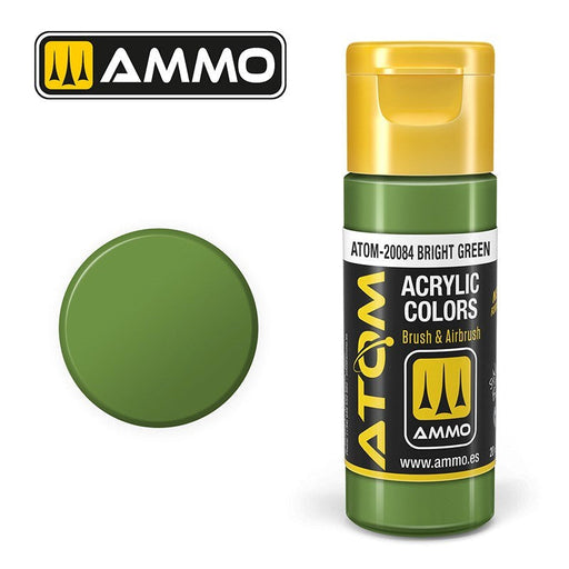 AMMO by Mig Jimenez ATOM-20084 Atom Color Bright Green 20ml (8938436264173)