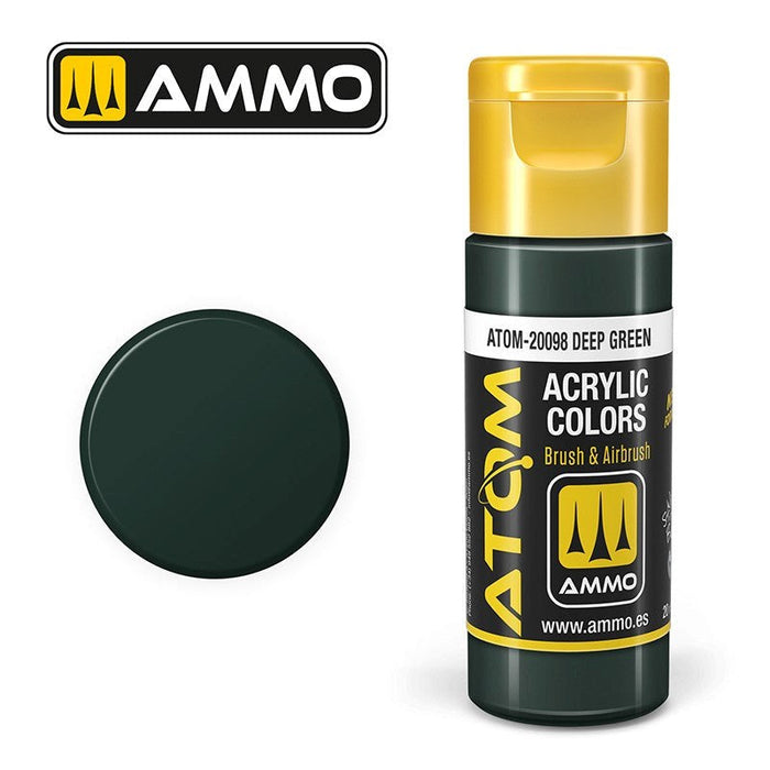 AMMO by Mig Jimenez ATOM-20098 Atom Color Deep Green 20ml