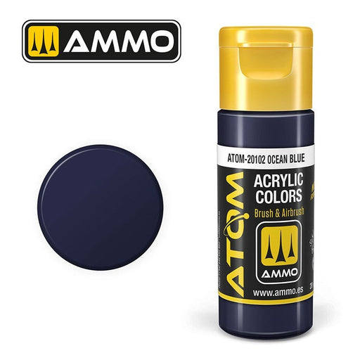 AMMO by Mig Jimenez ATOM-20102 Atom Color Ocean Blue 20ml (8938437705965)