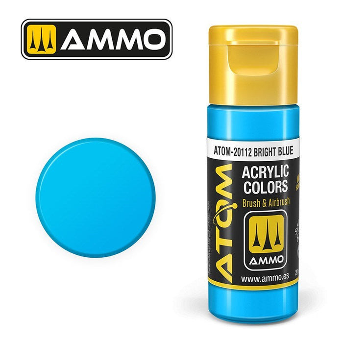 AMMO by Mig Jimenez ATOM-20112 Atom Color Bright Blue 20ml