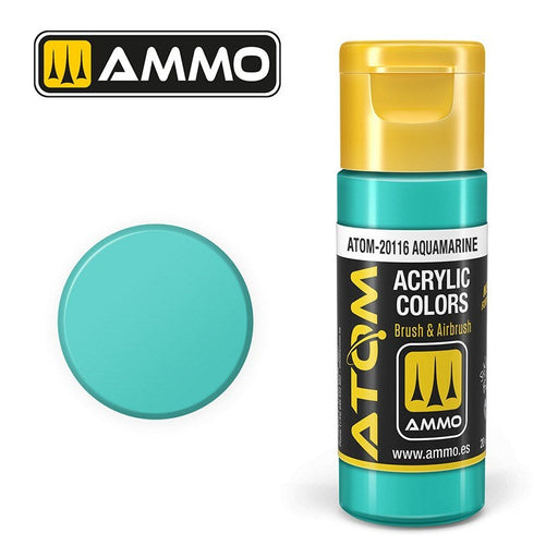 AMMO by Mig Jimenez ATOM-20116 Atom Color Aquamarine 20ml (8938438820077)