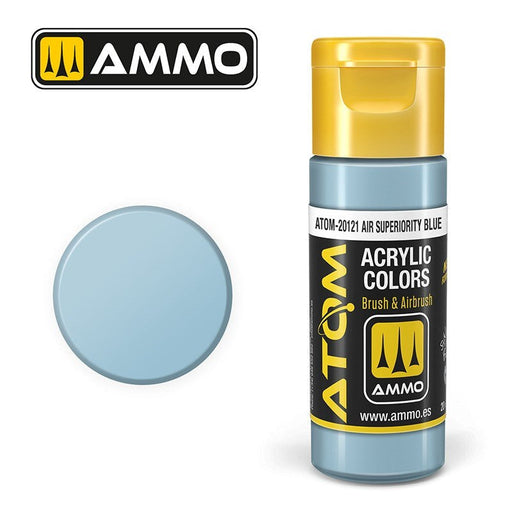 AMMO by Mig Jimenez ATOM-20121 Atom Color Air Superiority Blue 20ml (8938439147757)