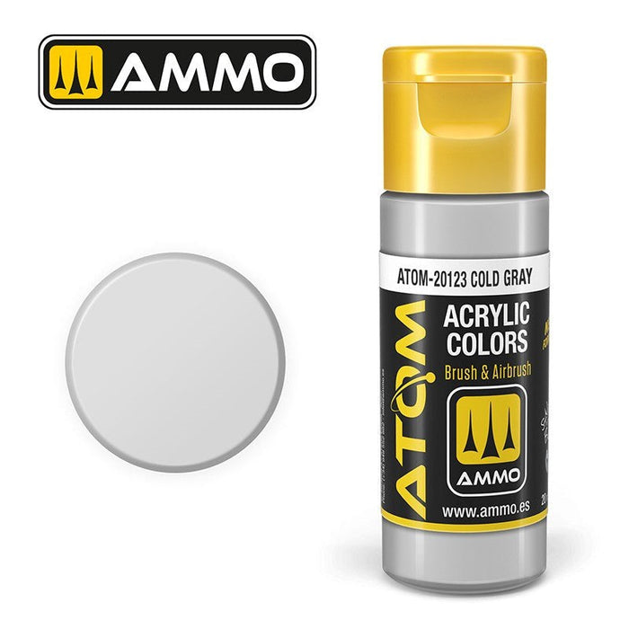 AMMO by Mig Jimenez ATOM-20123 Atom Color Cold Gray 20ml (8938439311597)