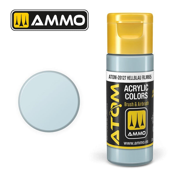 AMMO by Mig Jimenez ATOM-20127 Atom Color Hellblau Rlm65 20ml