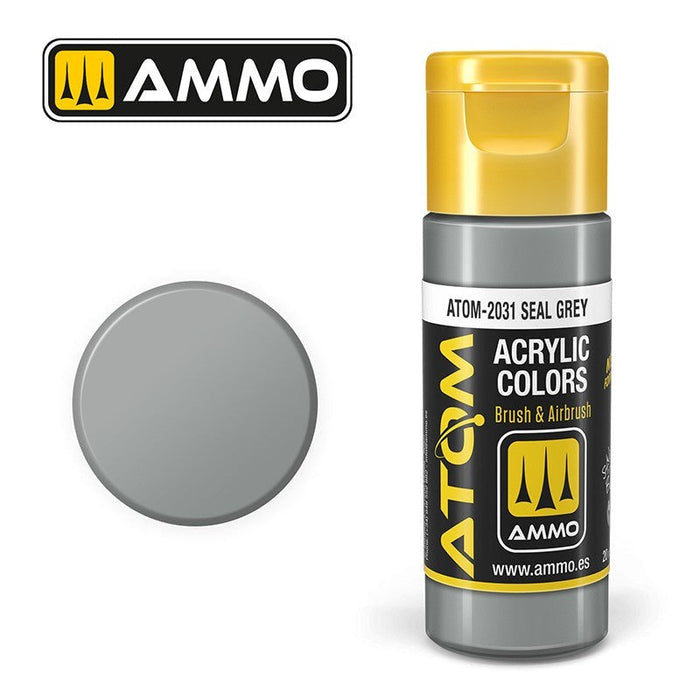 AMMO by Mig Jimenez ATOM-20131 Atom Color Seal Grey 20ml (8938439868653)