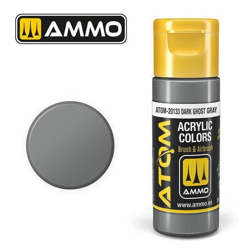 AMMO by Mig Jimenez ATOM-20133 Atom Color Dark Ghost Gray 20ml (8938440032493)