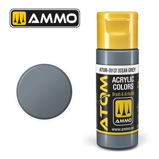 AMMO by Mig Jimenez ATOM-20137 Atom Color Ocean Grey 20ml (8938440294637)