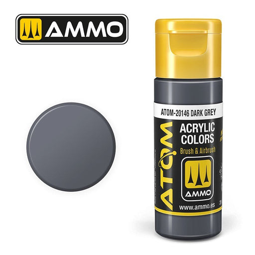 AMMO by Mig Jimenez ATOM-20146 Atom Color Dark Grey 20ml (8938440917229)