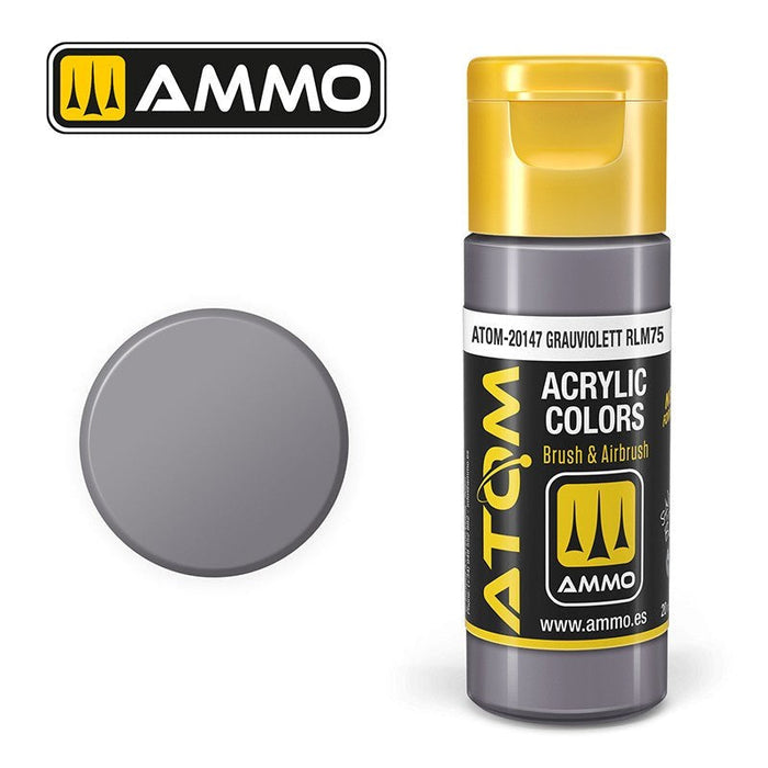 AMMO by Mig Jimenez ATOM-20147 Atom Color Grauviolett Rlm75 20ml (8938440982765)