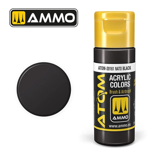 AMMO by Mig Jimenez ATOM-20161 Atom Color Nato Black 20ml (8938441998573)