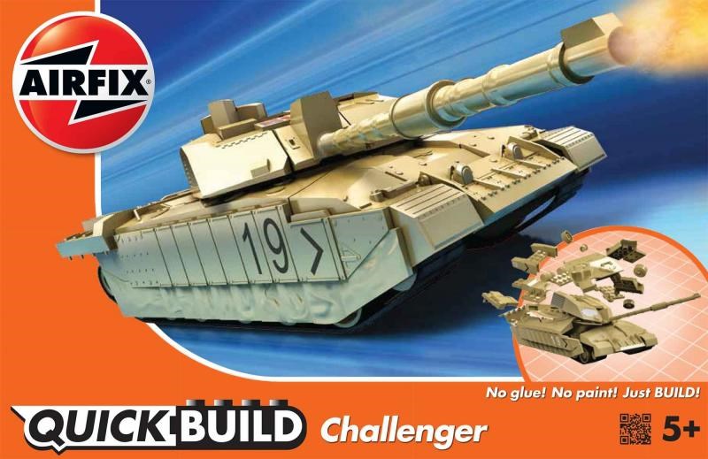 Airfix J6010 QUICK BUILD: Challenger Tank (Desert)