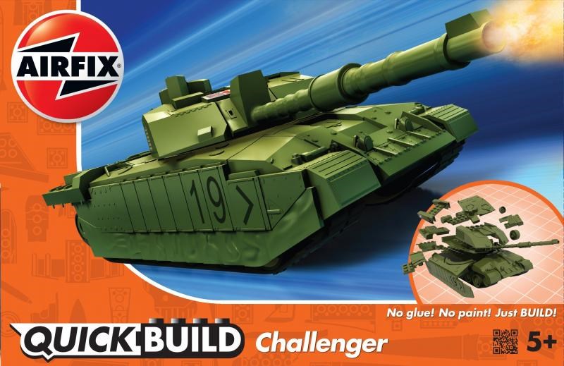 Airfix J6022 QUICK BUILD: Challenger Tank (Green)