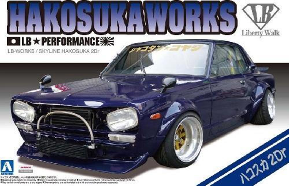 Aoshima 1149 1/24 LB-WORKS Nissan Skyline Hakosuka 2-Door - Liberty Walk No.4