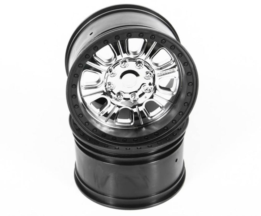 zAXIAL AX31043 - 3.8 Raceline Monster Wheels (Chrome/Black) (2pcs)