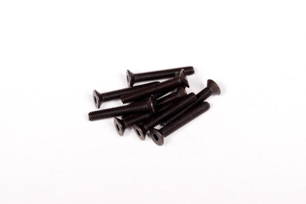 zAXIAL AXA149 - M3x20mm Hex Socket Flat Head - Black (10pcs)