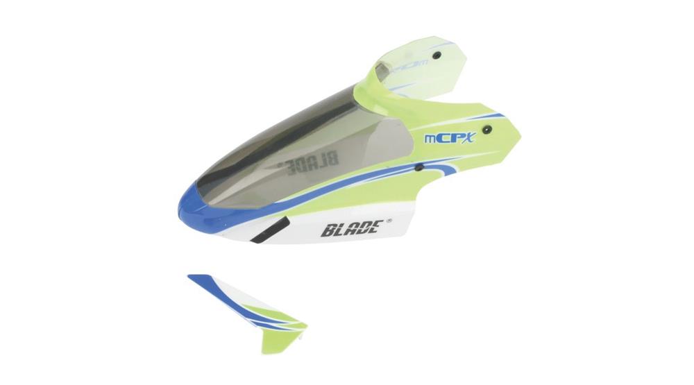Blade BLH3519 Complete Green Canopy with Vertical Fin: mCP X