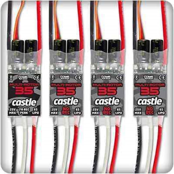 zCastle Creations 010012500 QuadPack 35 35AMP Multi-Rotor (4) Pack