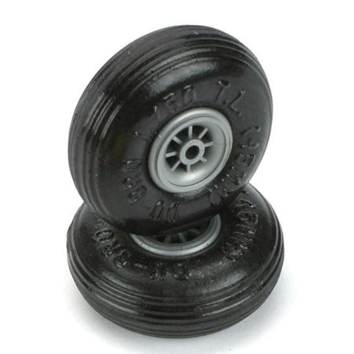 Dubro 175TL 1.75" (44.45mm) Treaded Lightweight Wheels - 1 Pair