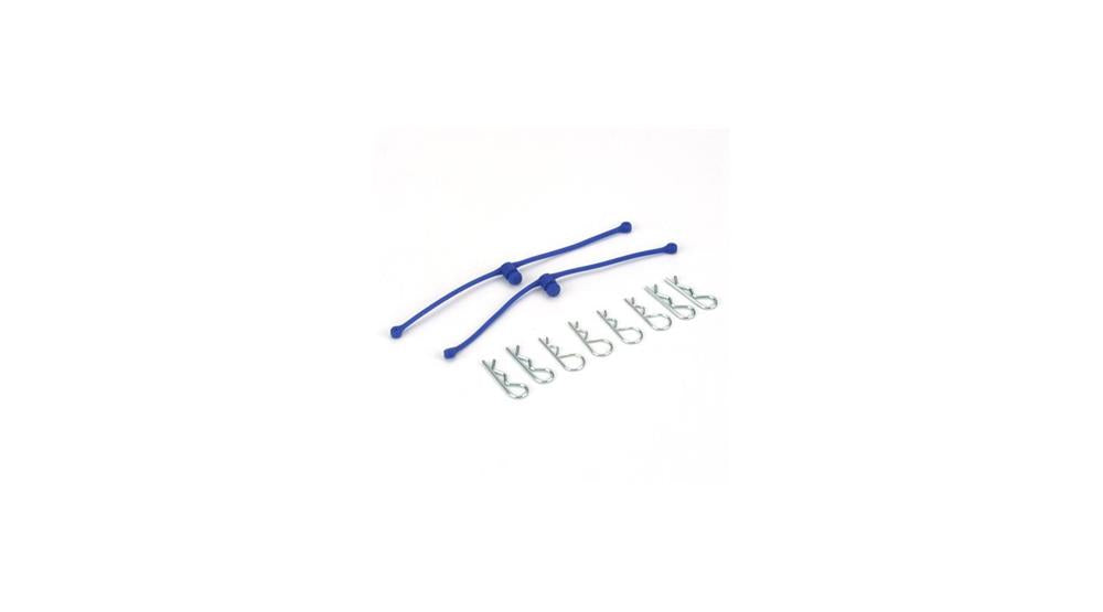 Dubro 2249 Body Klip Retainers Blue (2)