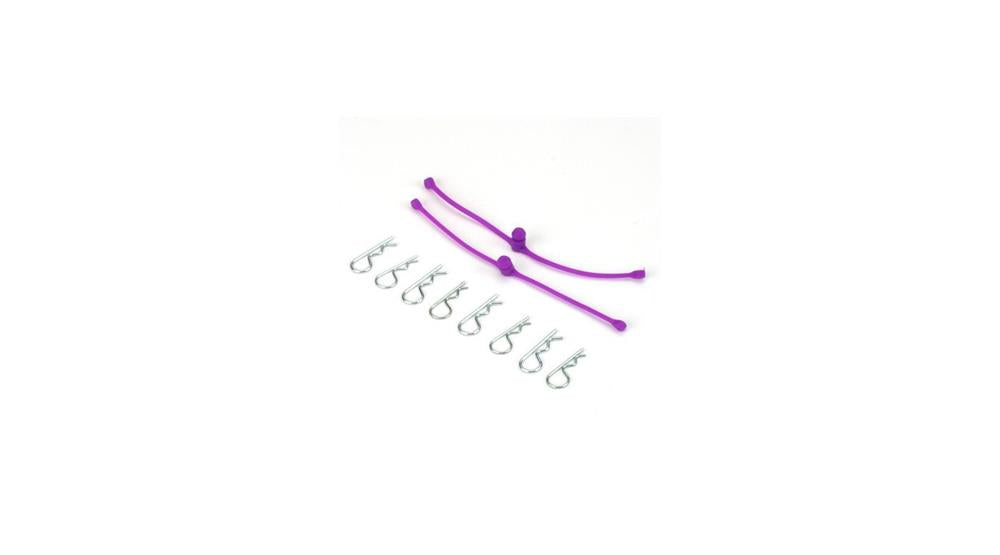 Dubro 2250 Body Klip Retainers Purple (2)