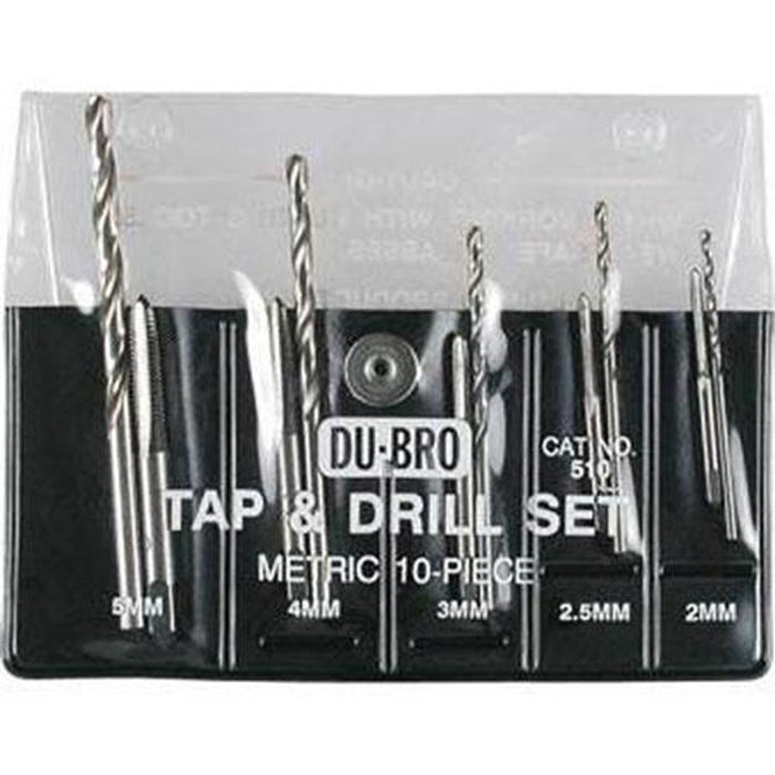 Dubro 510 TAP AND DRILL 10PC METRIC