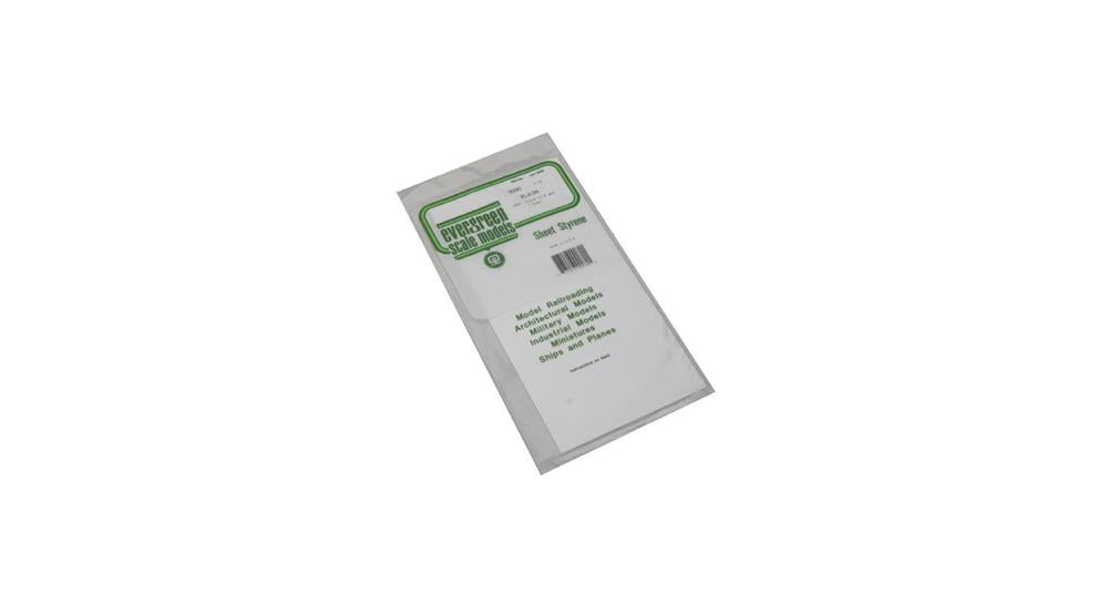 Evergreen 9080 Styrene White Sheet (0.080 X 6 X 12") - 1 pieces