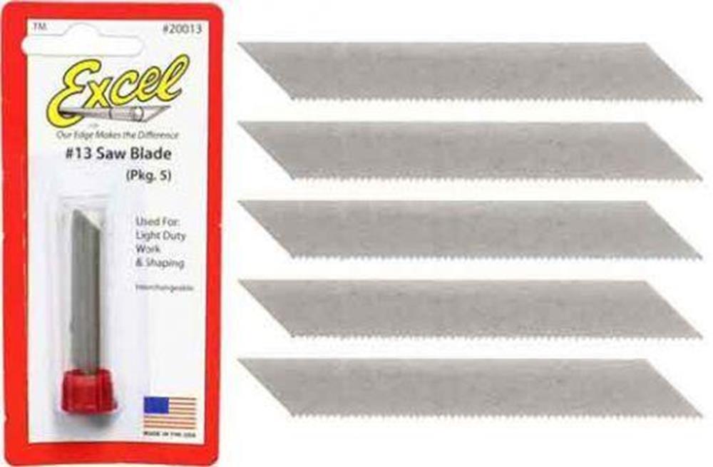 Excel Tools 20013 #13 Fine Saw Replacement Blades (5pk)