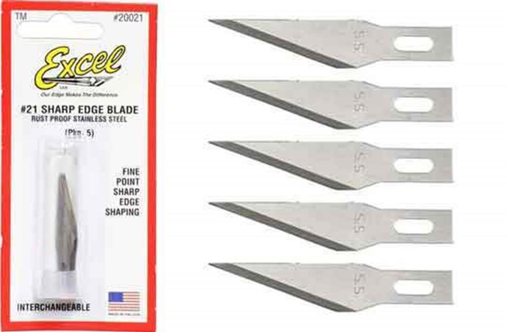 Excel Tools 20021 #1 Stainless Blades B11 Pk5