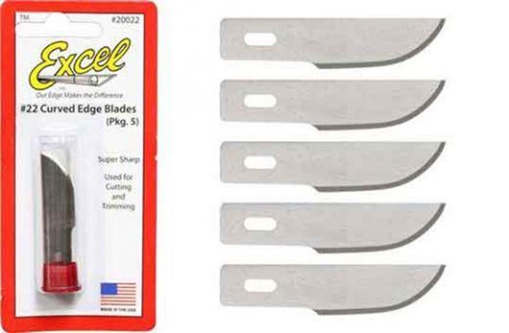 Excel Tools 20022 #2 Curved Blades B22 PK5