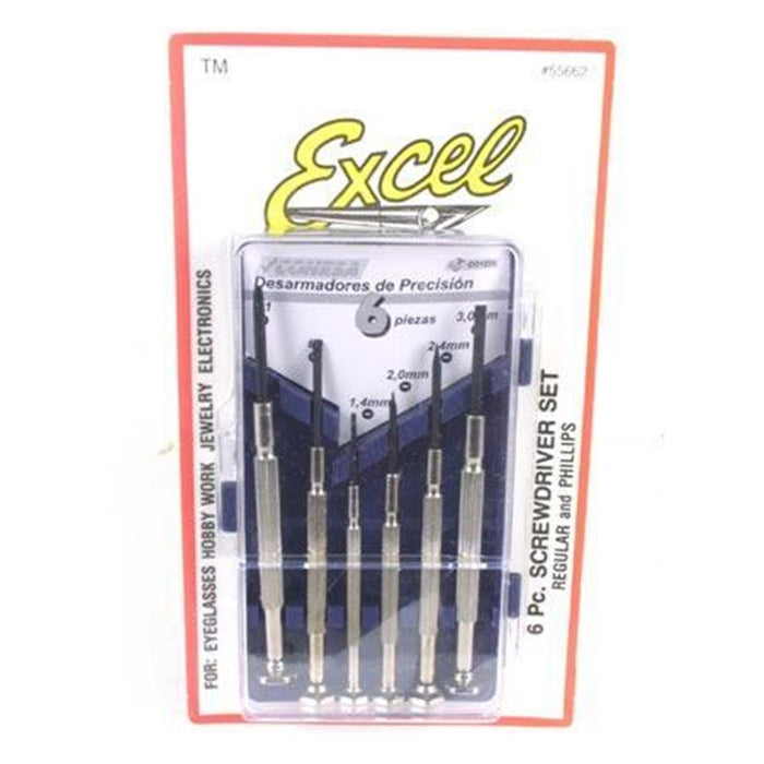 Excel Tools 55662 6pc Jewellers Screwdriver Set