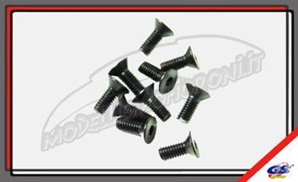 zGS Racing GS-620221 M4X8 HEX SOCKET FH SCREW (10)