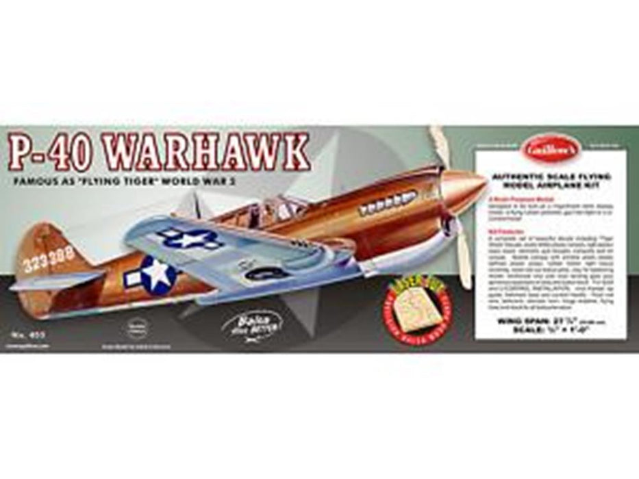 Guillows #405LC 1/16 P-40 Warhawk - Balsa Flying Kit