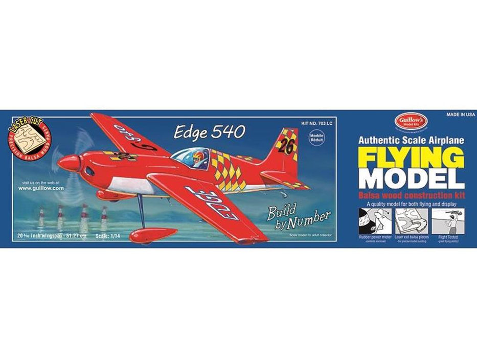Guillows #703LC 1/14 Edge 540 - Balsa Flying Kit