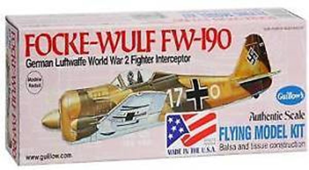 Guillows #502 1/30 Focke-Wulf Fw 190 - Balsa Flying Kit