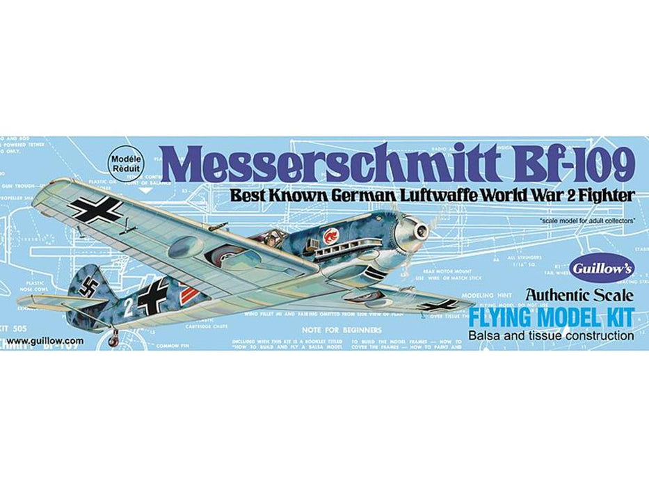 Guillows #505 1/30 Messerschmitt Bf 109 - Balsa Flying Kit