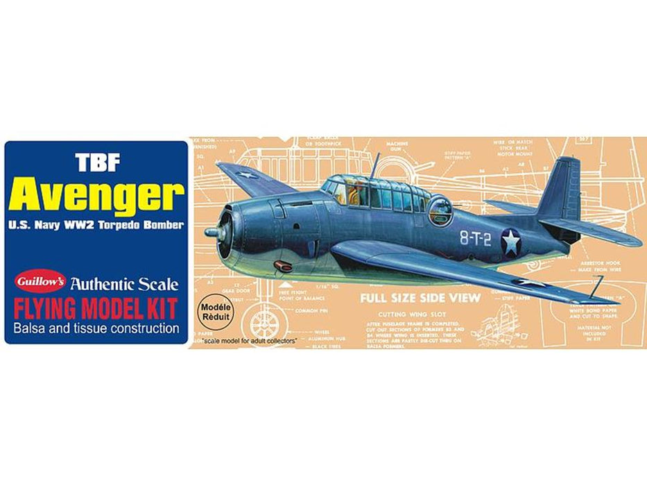 Guillows #509 1/30 TBF Avenger - Balsa Flying Kit