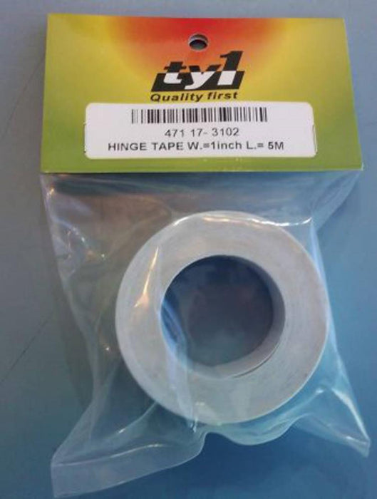 TY1 3106 Hinge Tape Roll - 1" W x 180" L (2.54 x 457cm)