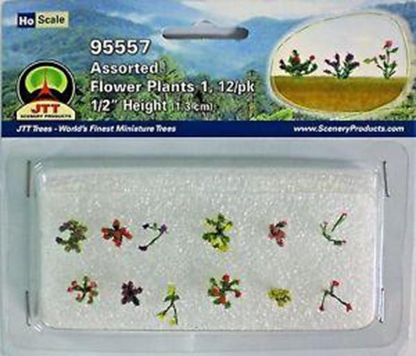 cJTT Scenery 95557 1/100 Asst. Flower Plants (12)