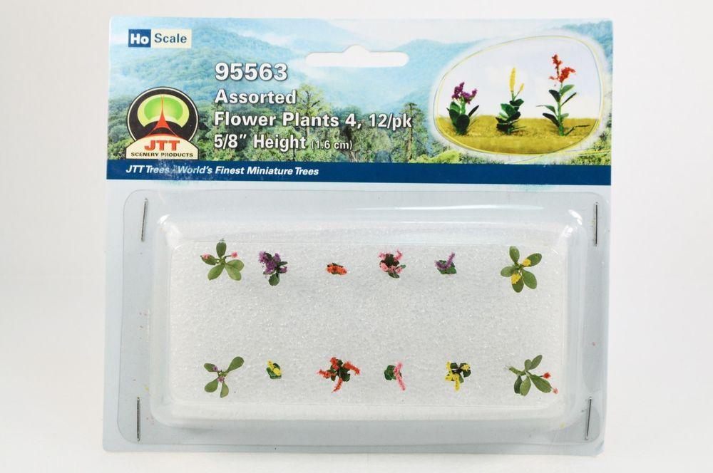 JTT Scenery 95563 1/100 Asst. Flower Plants 4 (12)