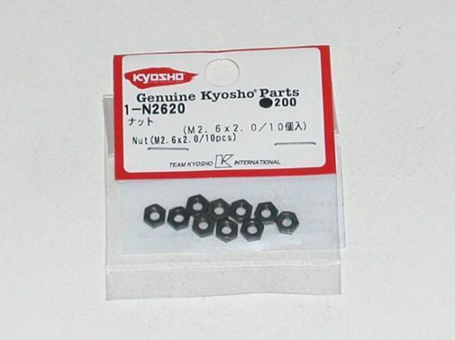 Kyosho 1-N2620 Nut (M2.6x2.0)(10)Repl 1171