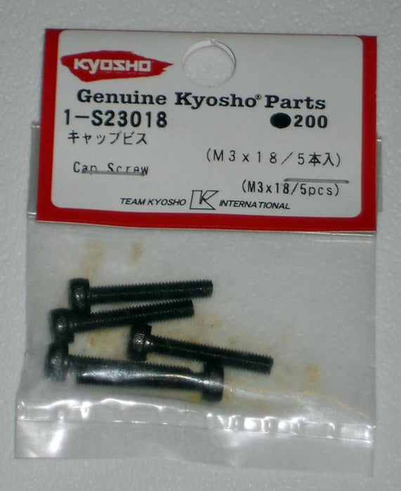 Kyosho 1-S23018 Cap Screw(M3x18/5pcs) Rep.1127