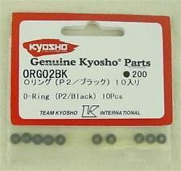 Kyosho ORG02BK Silicone O Ring P2 (10) Black