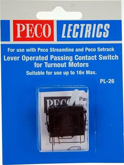 Peco PL26W SWITCH FOR POINT MOTOR WHITE