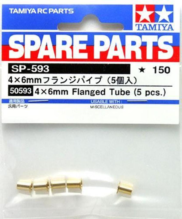 Tamiya 50593 4 X 6MM FLANGED TUBE   ( 5 PCE